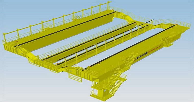 Four-beam four-track Bridge