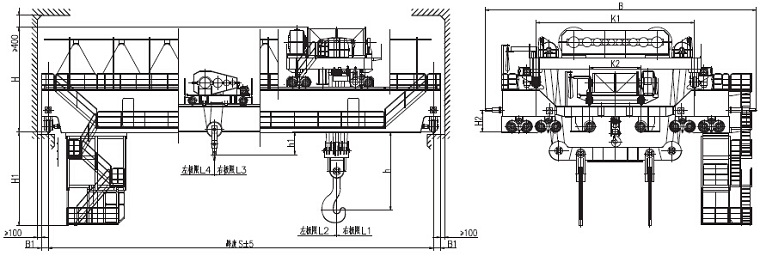 320t Foundry Crane Sketch