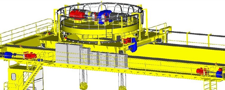 Upper Rotation Container Gantry Crane Upper Part