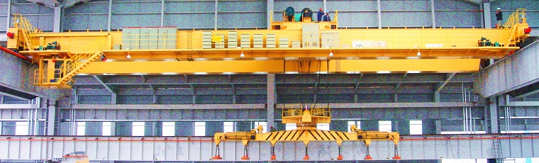 Carrier-Beam Electromagnetic Crane