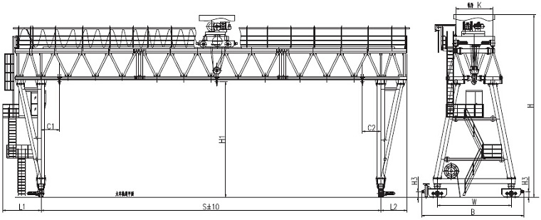 Truss Type Crane Sketch