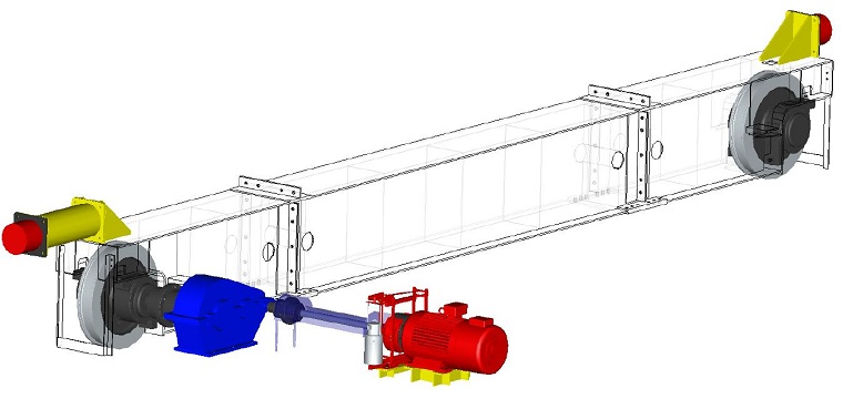 Crane traveling mechanism