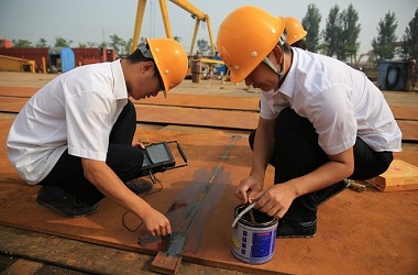 100% Detection test on key parts of the weld joints