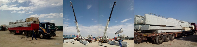 Electric hoist gantry crane delivery to Central Asia