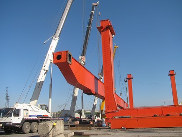 overhead gantry crane installation