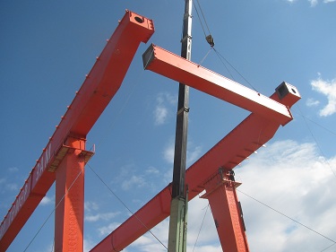 gantry crane erection