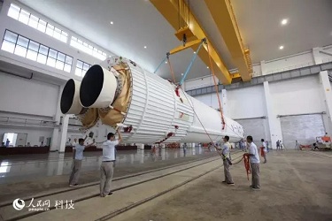 Aerospace overhead crane engineers on site